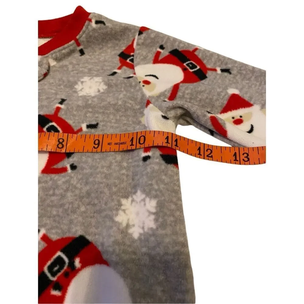 Carters Unisex Santa Bodysuit 18 Months Christmas Baby Holiday Boys Girls Warm